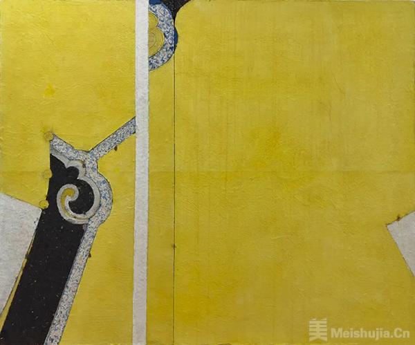 廖有才油画丨斑驳的肌理、剥落的效果，透出壁画与石刻的味道