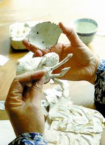 佛山秋色纸扑及其制作过程(组图)